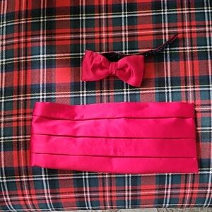 Matching Silk Cummerbund & Bow Tie